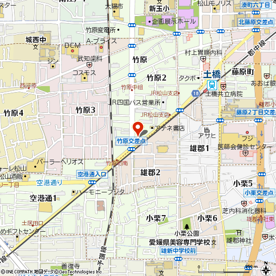 タイヤ館松山付近の地図